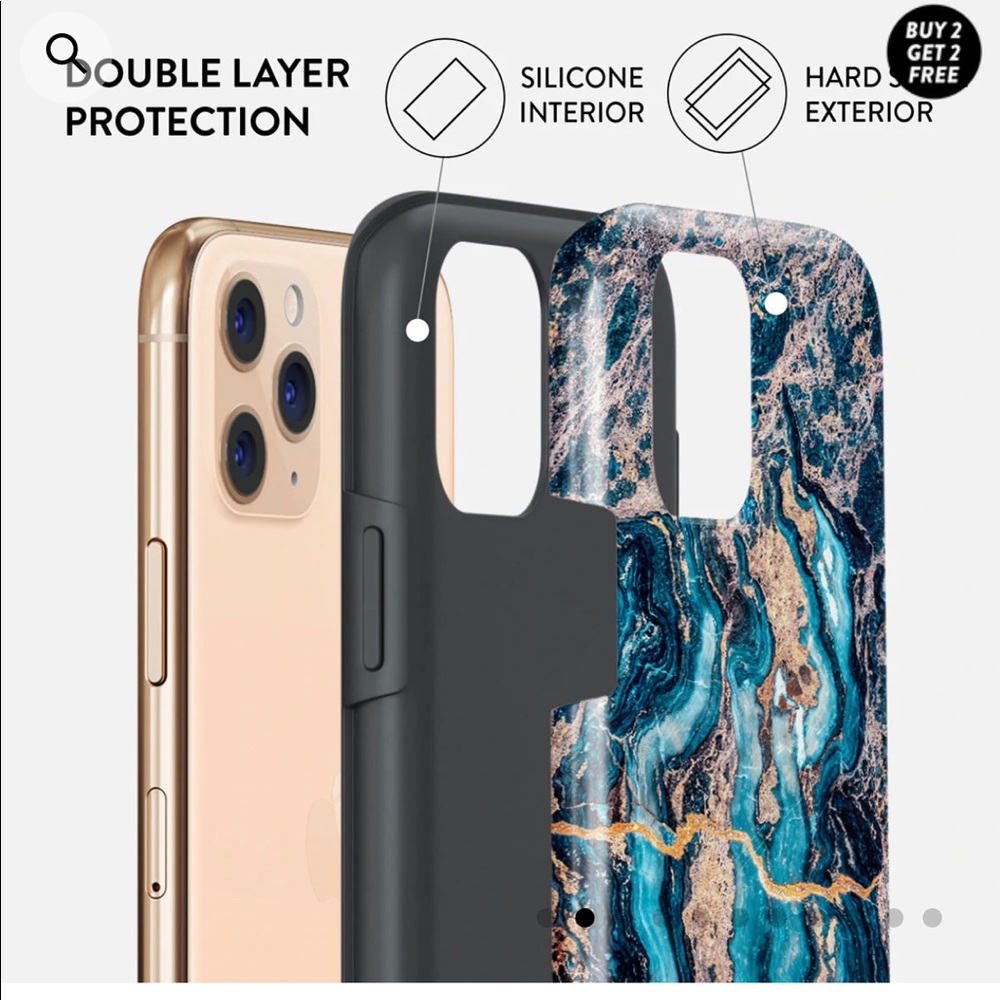 Burga Mystic River- Blue Marble iPhone 11 Pro Max case